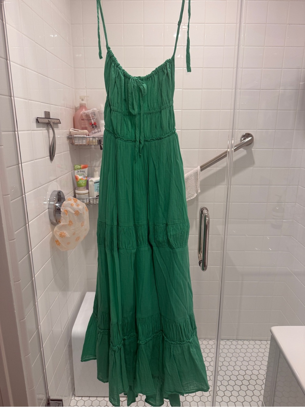 Green Tiered Maxi Sundress